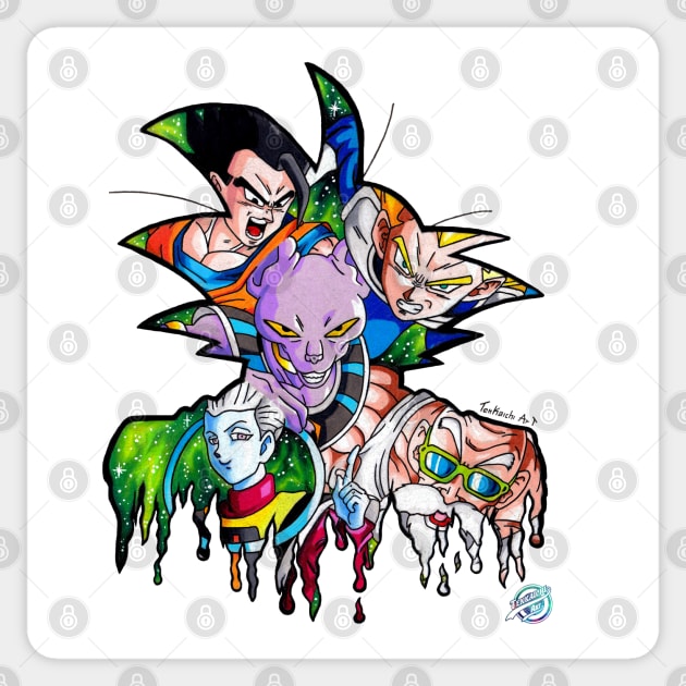 Goku Destiny Team 7 Sticker by Tenkaichi_Art